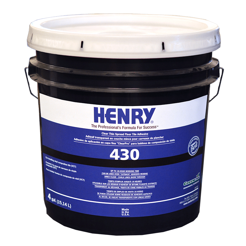 HENRY 430 CLEARPRO™ | Adhesives | Cartwright Distributing Inc